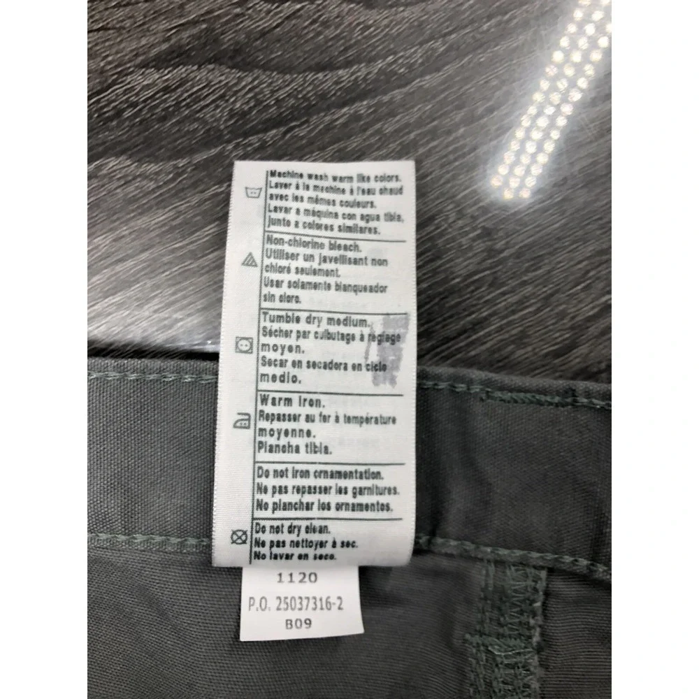 Carhartt Original Fit Shorts Mens 40x10 Gray Canvas Utility Workwear Rugged B147